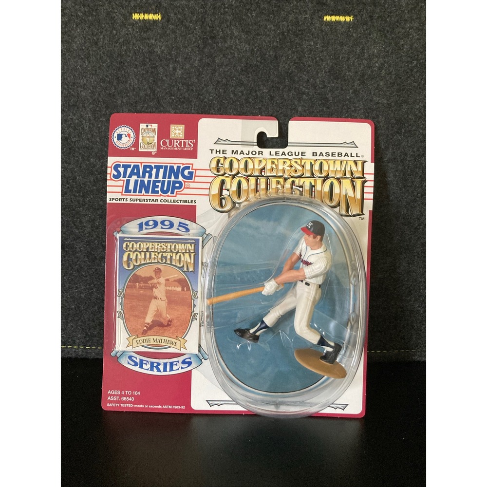 1995 Kenner Starting Lineup Eddie Mathews Cooperstown Collection Atlanta Braves
